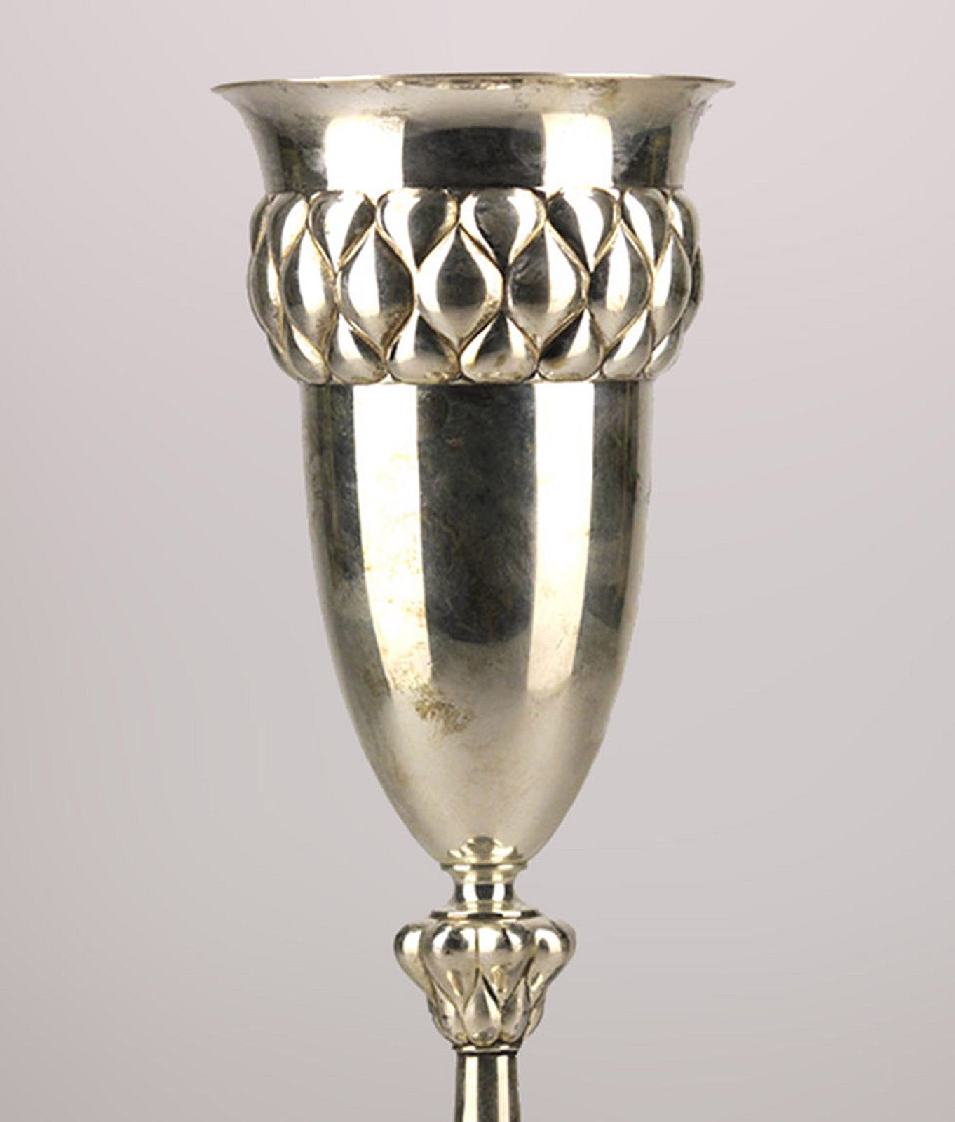 Jugendstil/Art Nouveau Silver Plated Chalice Shaped Presentation Trophy Vase By German Company Württembergische Metallwarenfabrik (Wmf) photo vinterior
