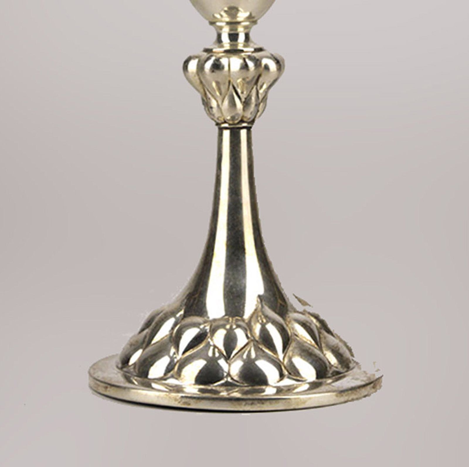 Jugendstil/Art Nouveau Silver Plated Chalice Shaped Presentation Trophy Vase By German Company Württembergische Metallwarenfabrik (Wmf) photo vintage