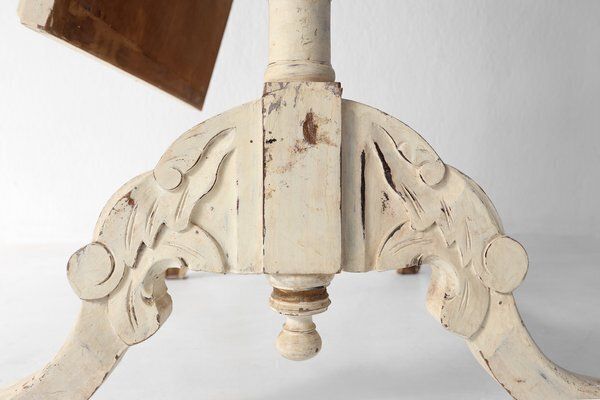 photo furniture Mid Century Baroque Style Wooden Standing Dressing Mirror, France, 1950s