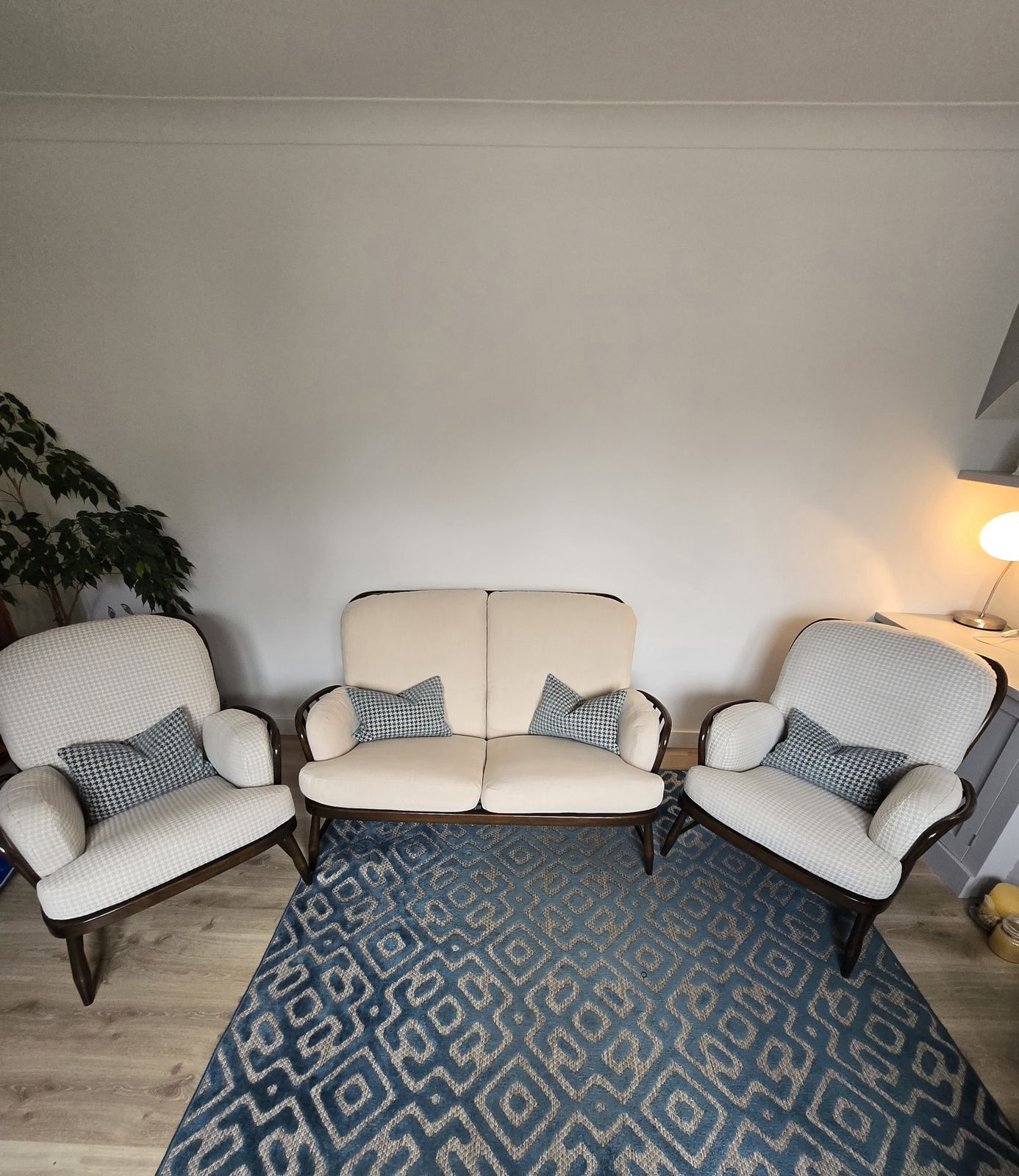 Ercol 766 Jubilee 2 Seater Sofa And Matching Chair photo for sale