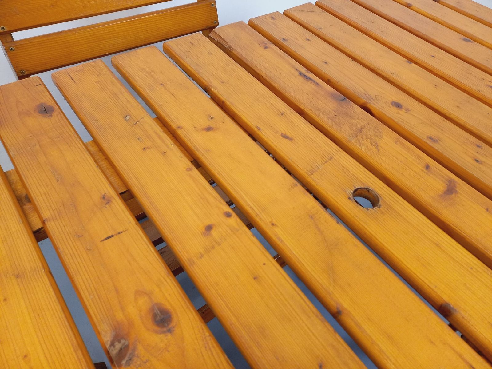 Garden Furniture Garden Furniture Set Consisting Of A Table And 4 Wooden Armchairs photo