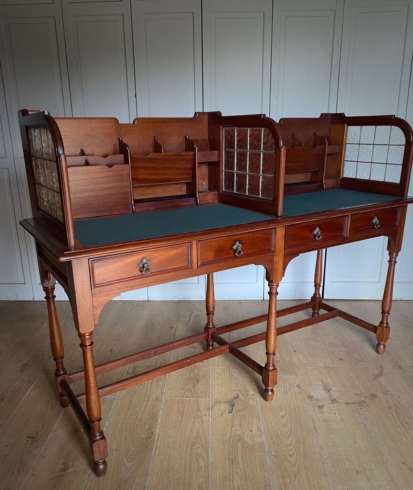 Mahogany Twin Clerks Desk, 1900s
