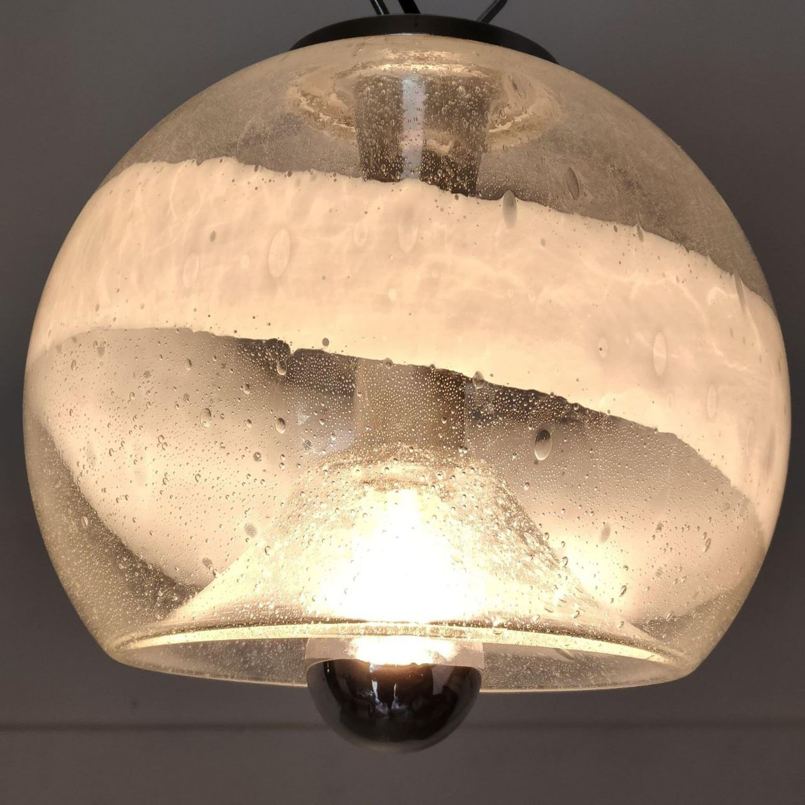 Mid Century Modern Murano Glass Chandelier By Gino Poli, Italy, 1970s photo furniture