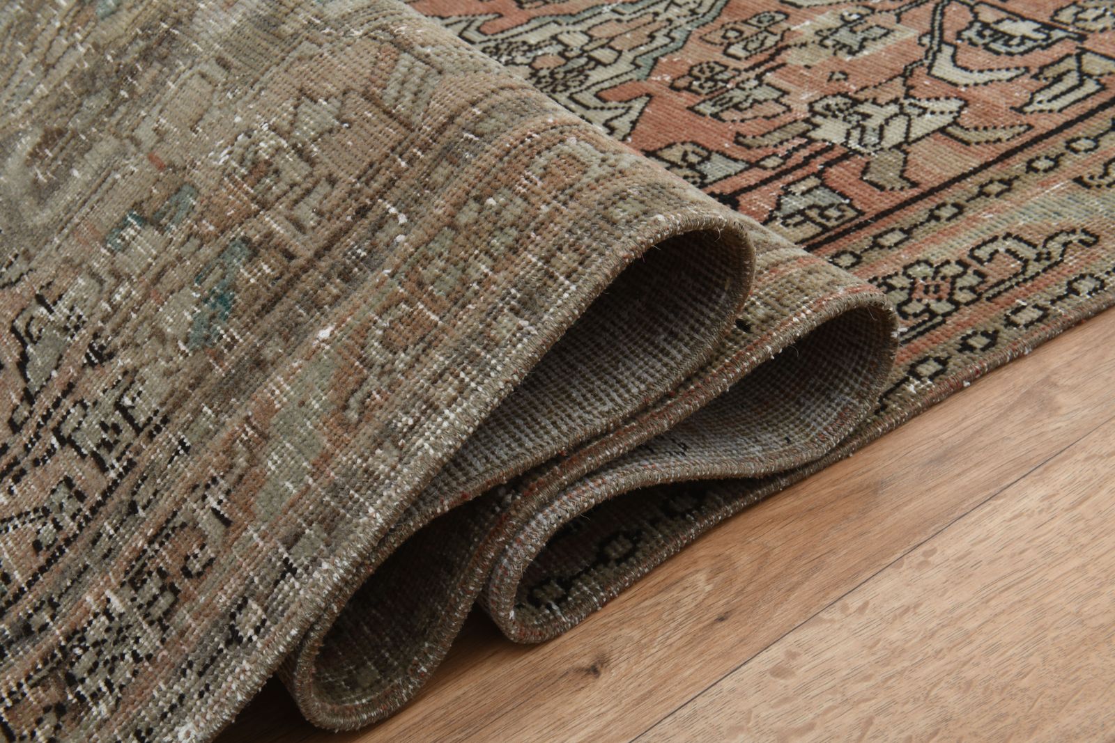 3'1x12'1 Ft, Handmade Luxury Turkish Runner, One Of A Kind, Vintage Oushak Rug, Kitchen Decor, Stair Decor, Hallway Carpet, Farmhouse Decor, Wool photo vinterior