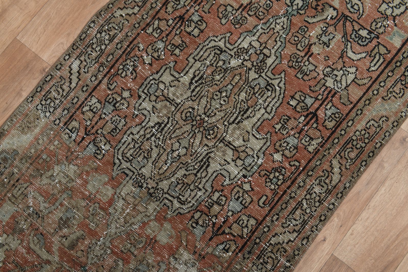 photo furniture 3'1x12'1 Ft, Handmade Luxury Turkish Runner, One Of A Kind, Vintage Oushak Rug, Kitchen Decor, Stair Decor, Hallway Carpet, Farmhouse Decor, Wool