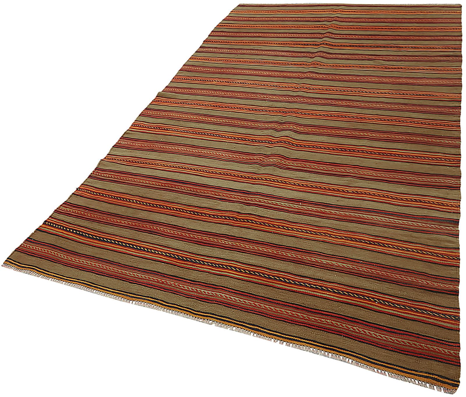 Handmade Multicolor Oriental Kilim Rug 153 Cm X 270 Cm photo for sale