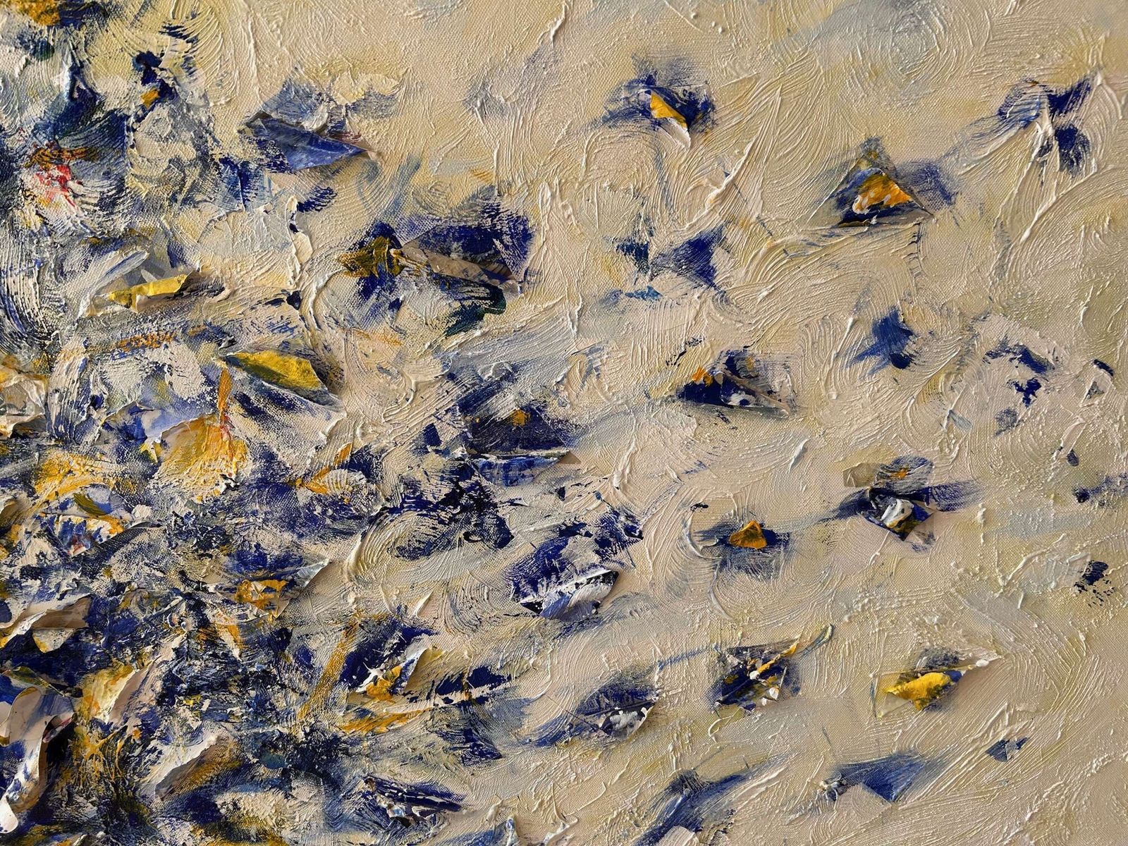 Jeanfilip   Large Acrylic, Collage On Canvas   Le Vol De Papillons   Signed 2012 photo Art