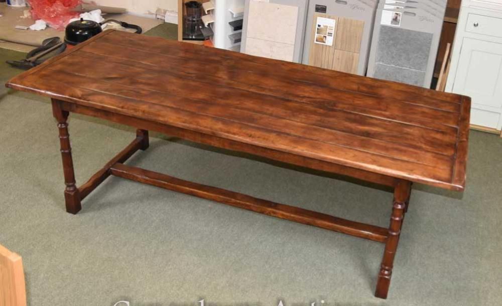 Slim Refectory Table English Oak Farmhouse Furniture photo vinterior