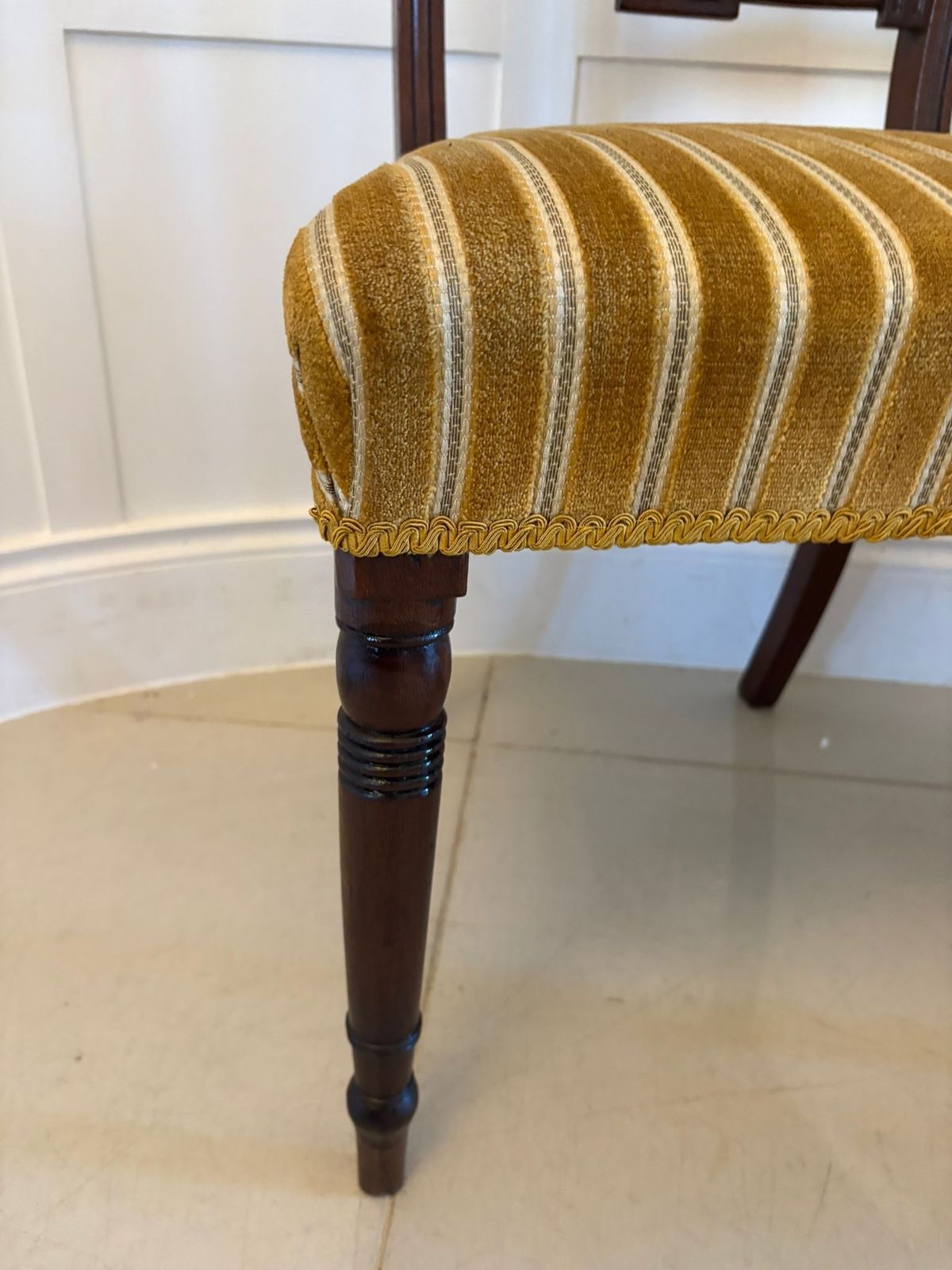 Pair Of Antique Quality Mahogany Side Chairs photo vintage