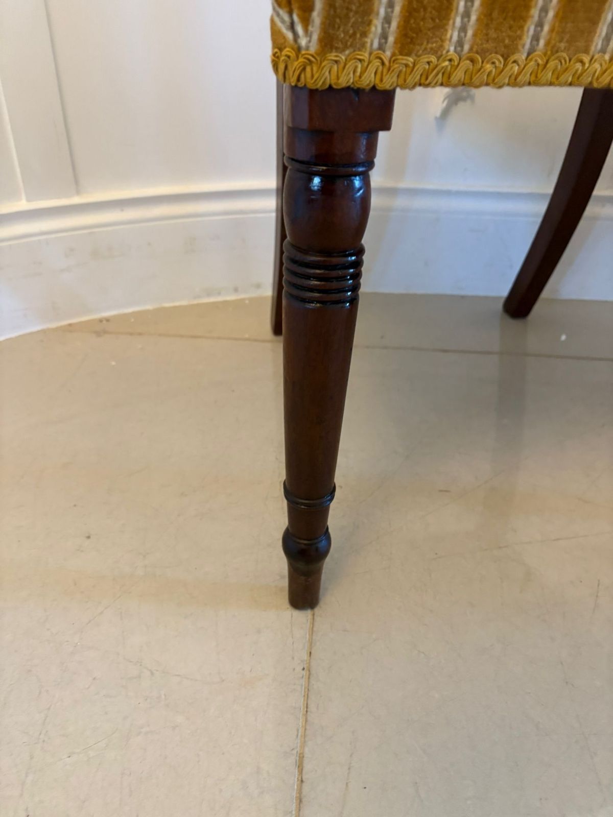 1150.0 Pair Of Antique Quality Mahogany Side Chairs photo