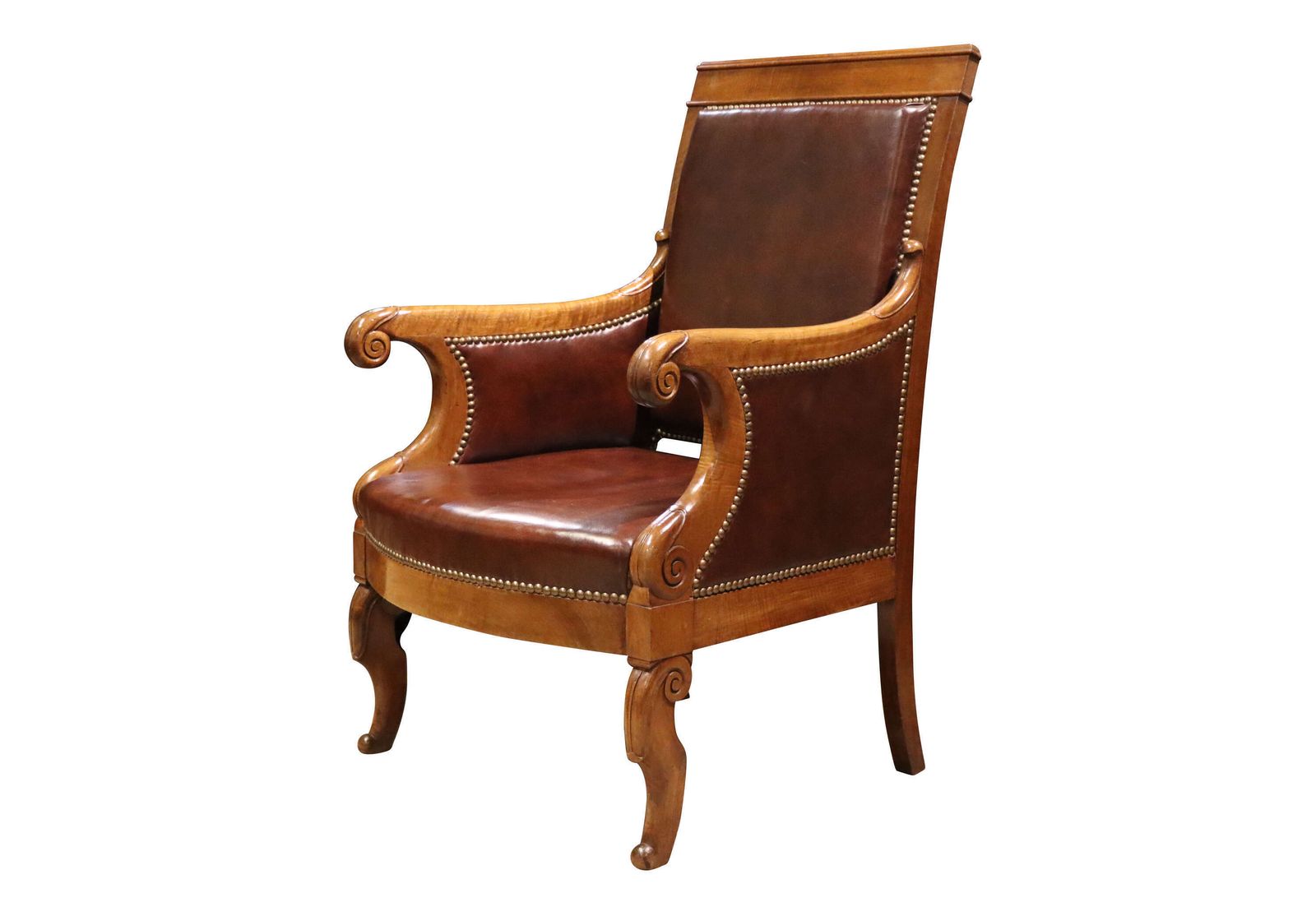 Pair Of Louis Philippe Period Walnut Armchairs photo for sale
