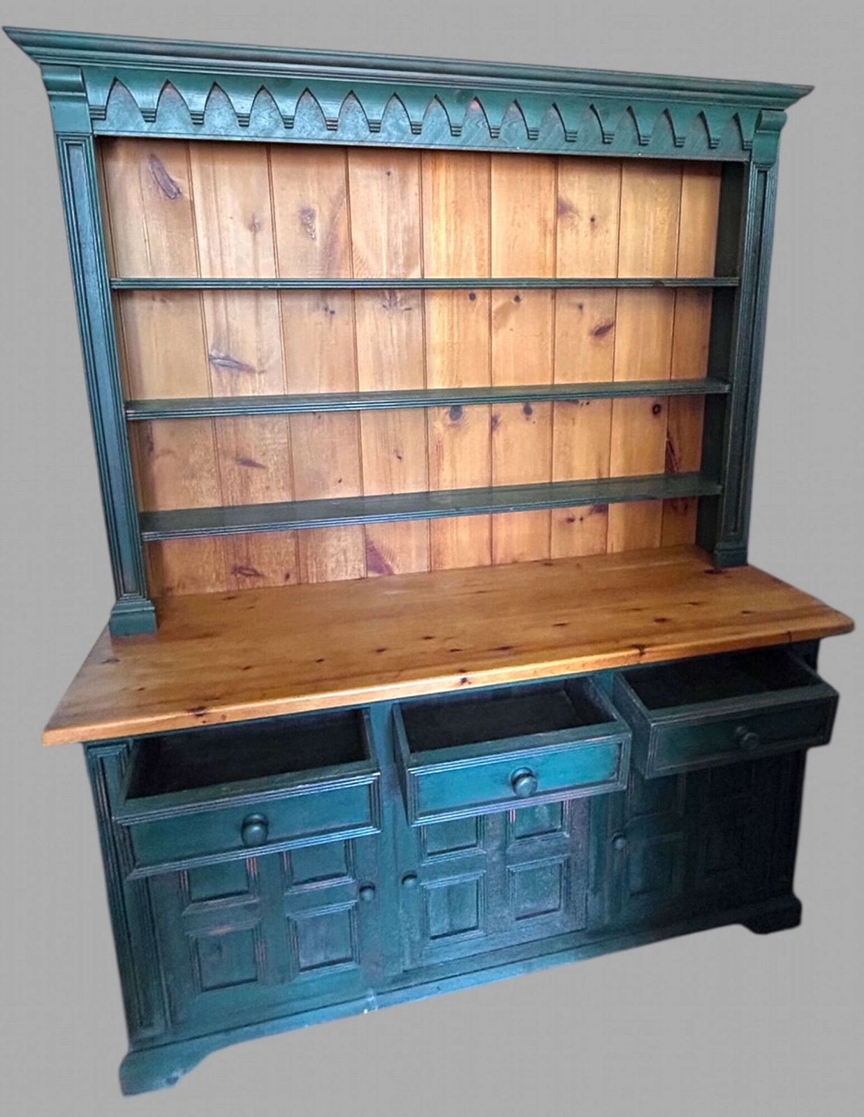 A Good Sized Pine And Painted Dresser photo furniture