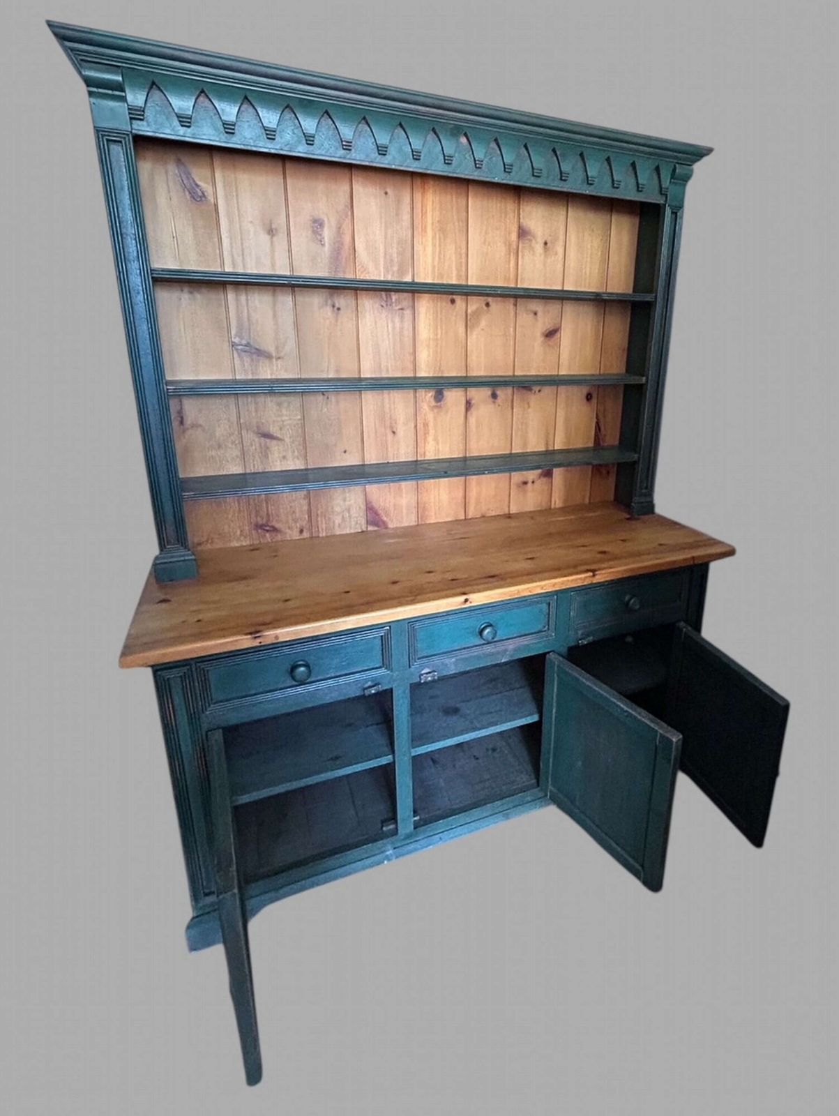 A Good Sized Pine And Painted Dresser photo for sale
