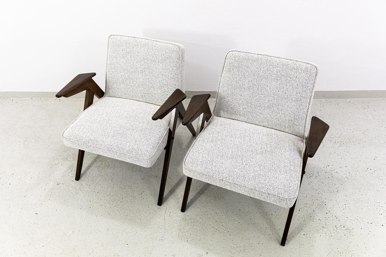 1400.0 Mid Century Modern Armchairs "Bunny" ,Poland, 1960s, Set Of 2 photo