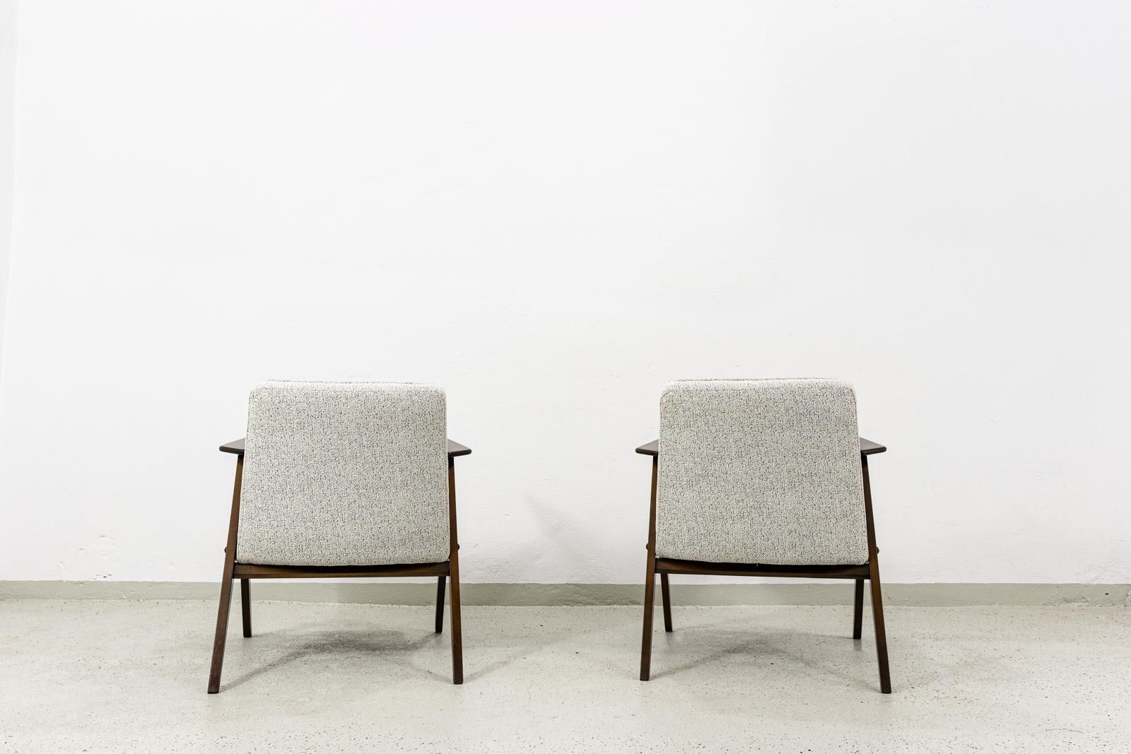 Mid Century Modern Armchairs "Bunny" ,Poland, 1960s, Set Of 2 photo for sale