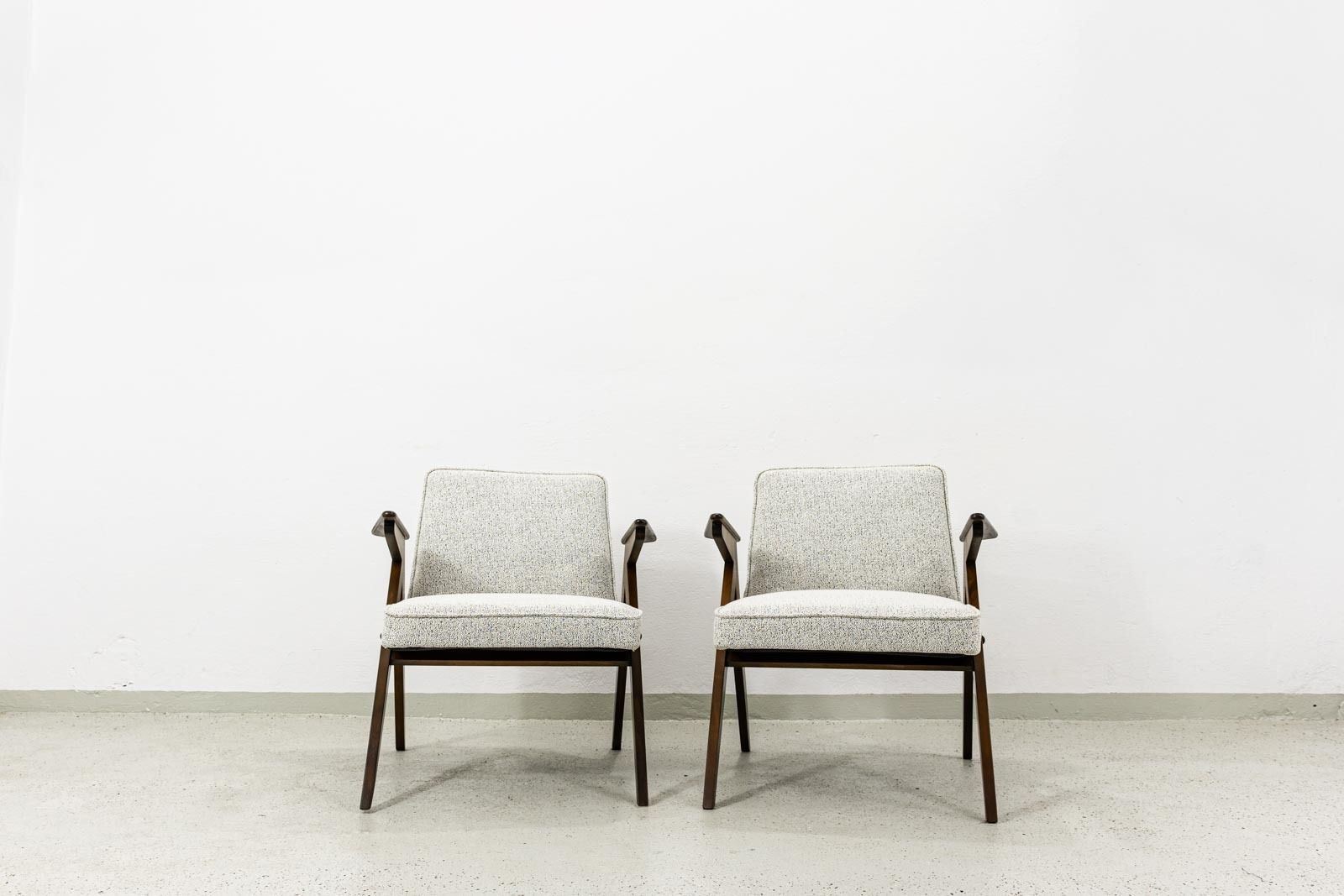Mid Century Modern Armchairs "Bunny" ,Poland, 1960s, Set Of 2 photo Furniture
