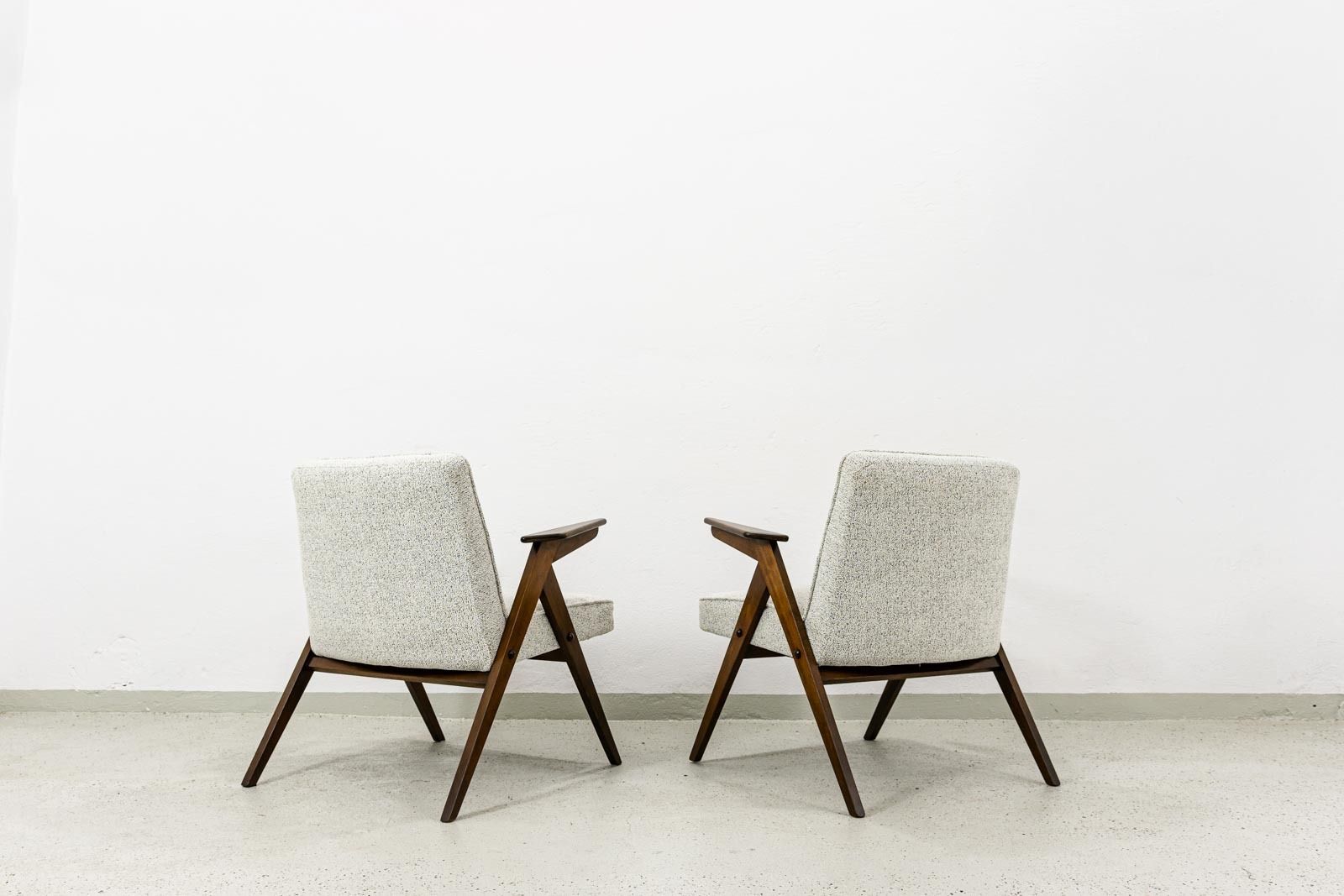 photo furniture Mid Century Modern Armchairs "Bunny" ,Poland, 1960s, Set Of 2