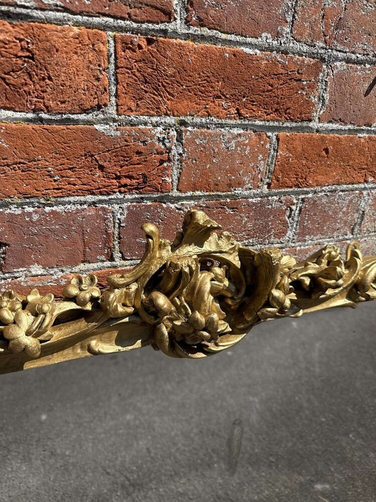 A Spectacular Large Antique English 19th Century Ornate Framed Gilt Overmantle Mirror. photo 1295.0