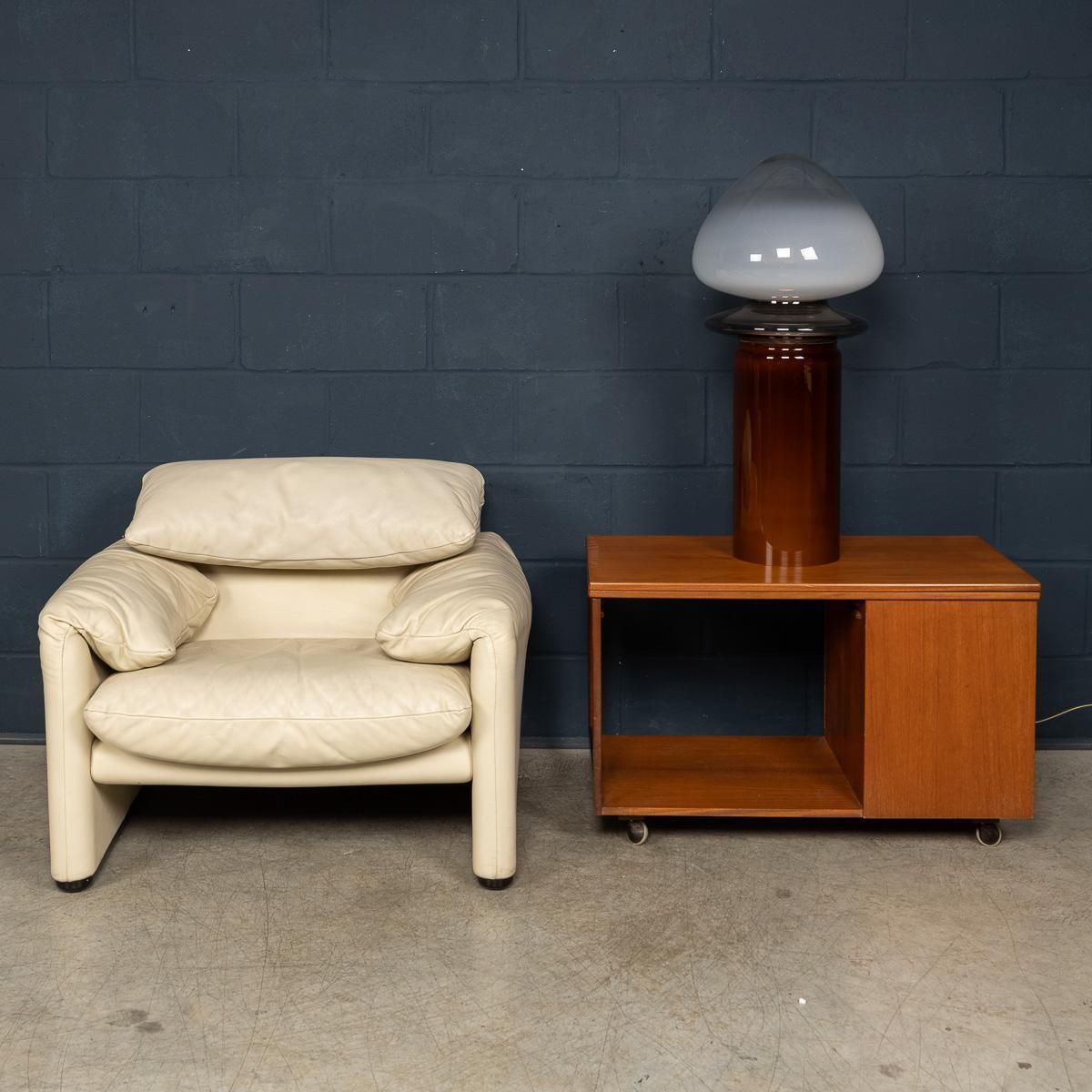 21st Century Italian Contemporary Hand Blown Glass Lamp, Murano photo Lighting