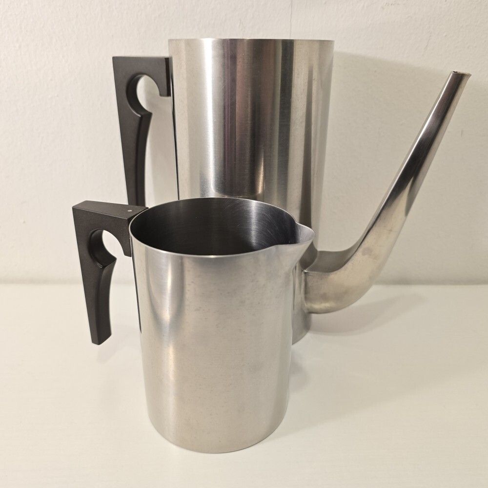 1960s Arne Jacobsen For Stelton Steel Coffee Set photo furniture