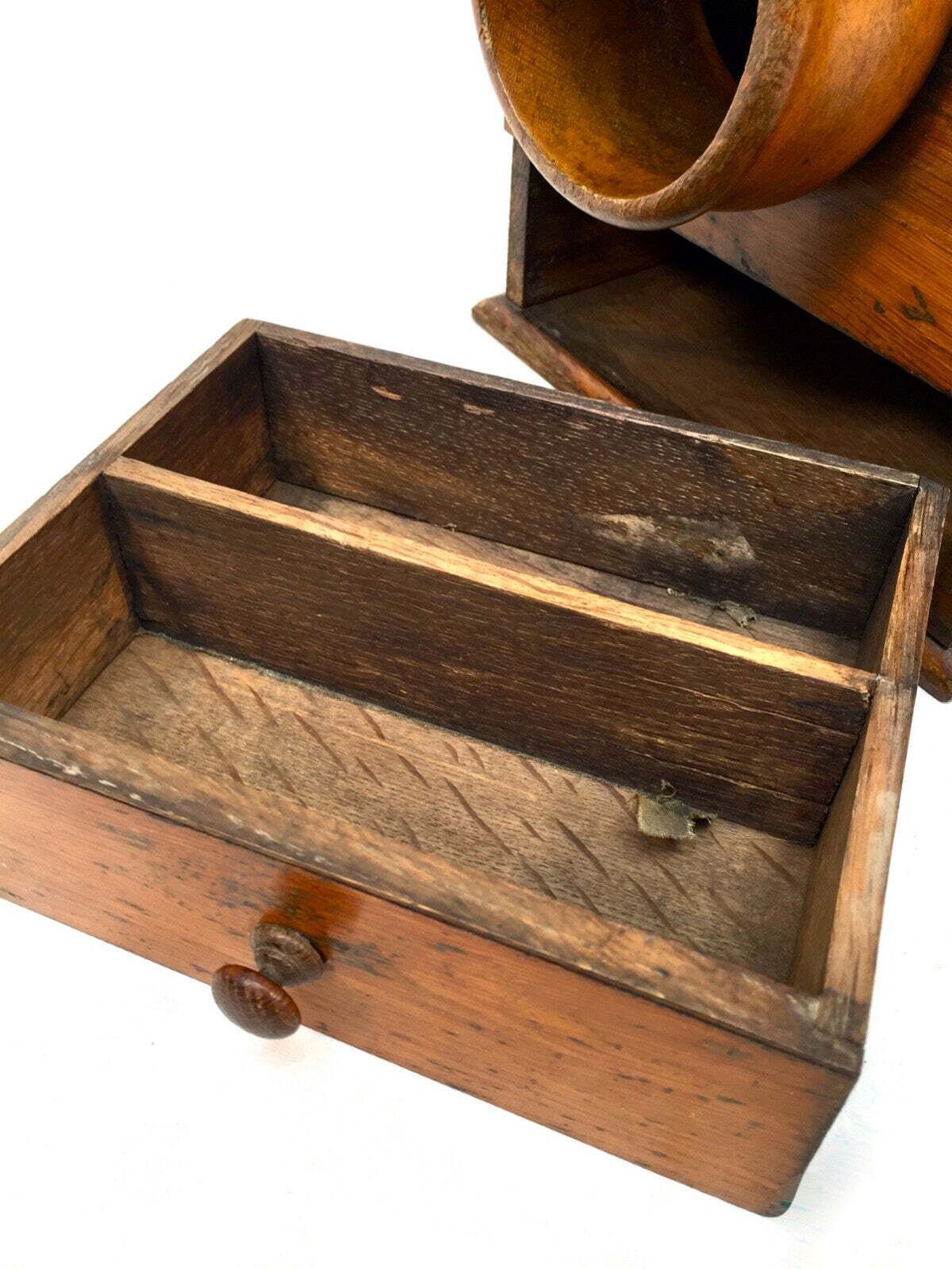 Antique 19th Century Victorian Wooden Secret Masonic Ballot Box / Voting C.1880 photo buy