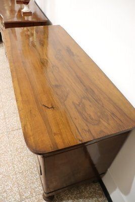 Antique Chest Of Drawers In Inlaid Walnut, 1800s photo furniture