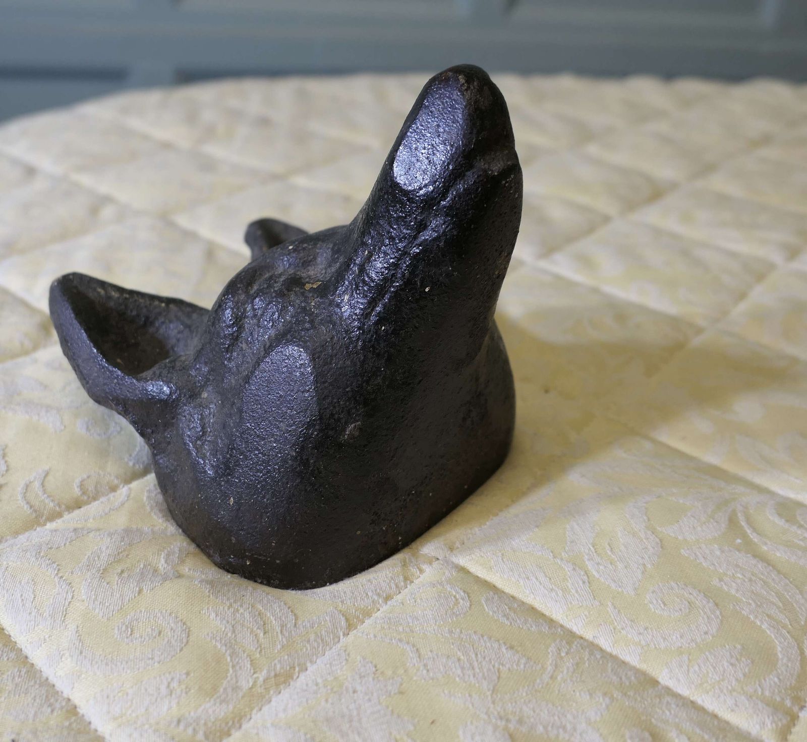 Fox Head Doorstop, Cast Iron Door Stop photo furniture