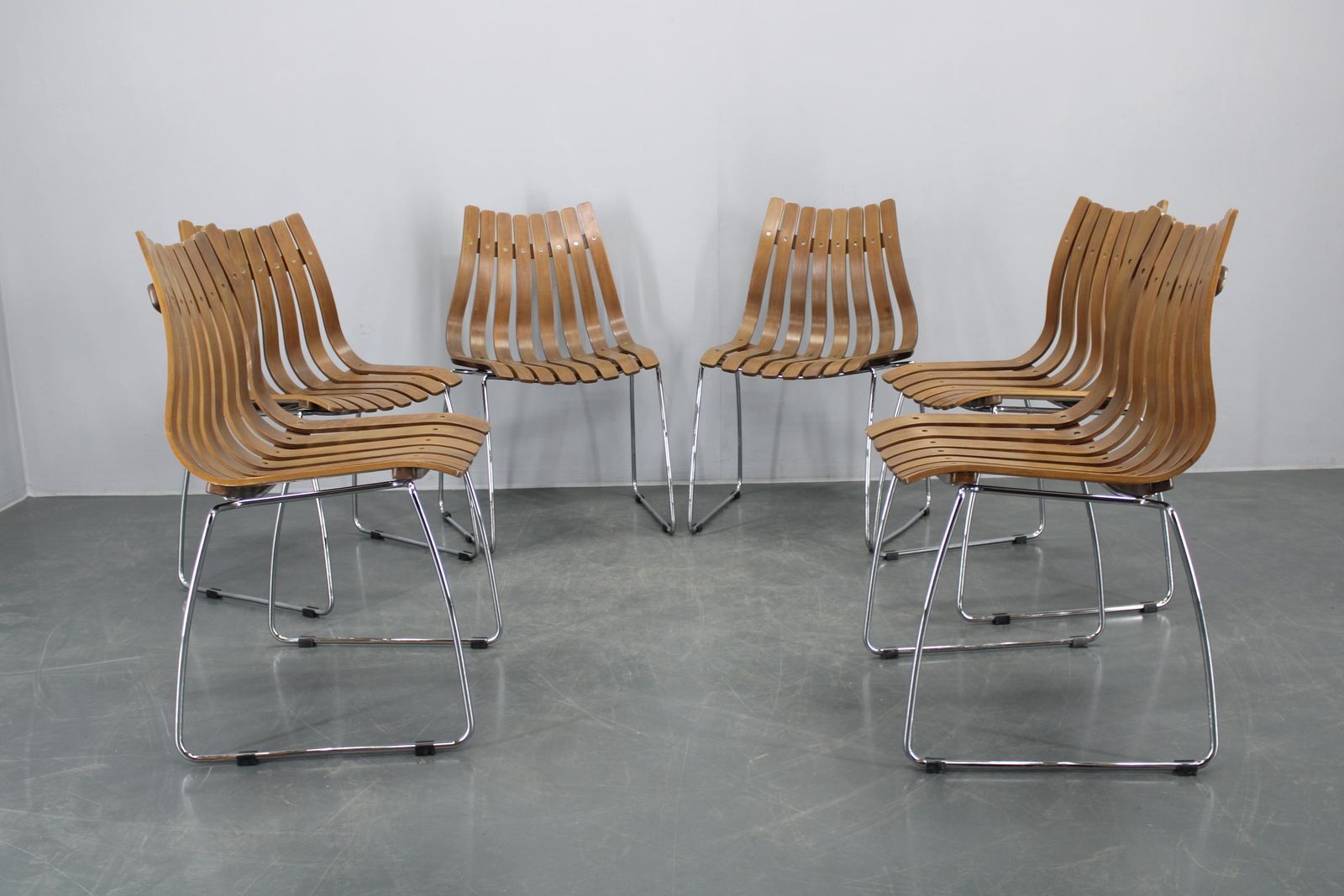 1980s Set Of Six Scandinavian Teak Dining Chairs photo furniture