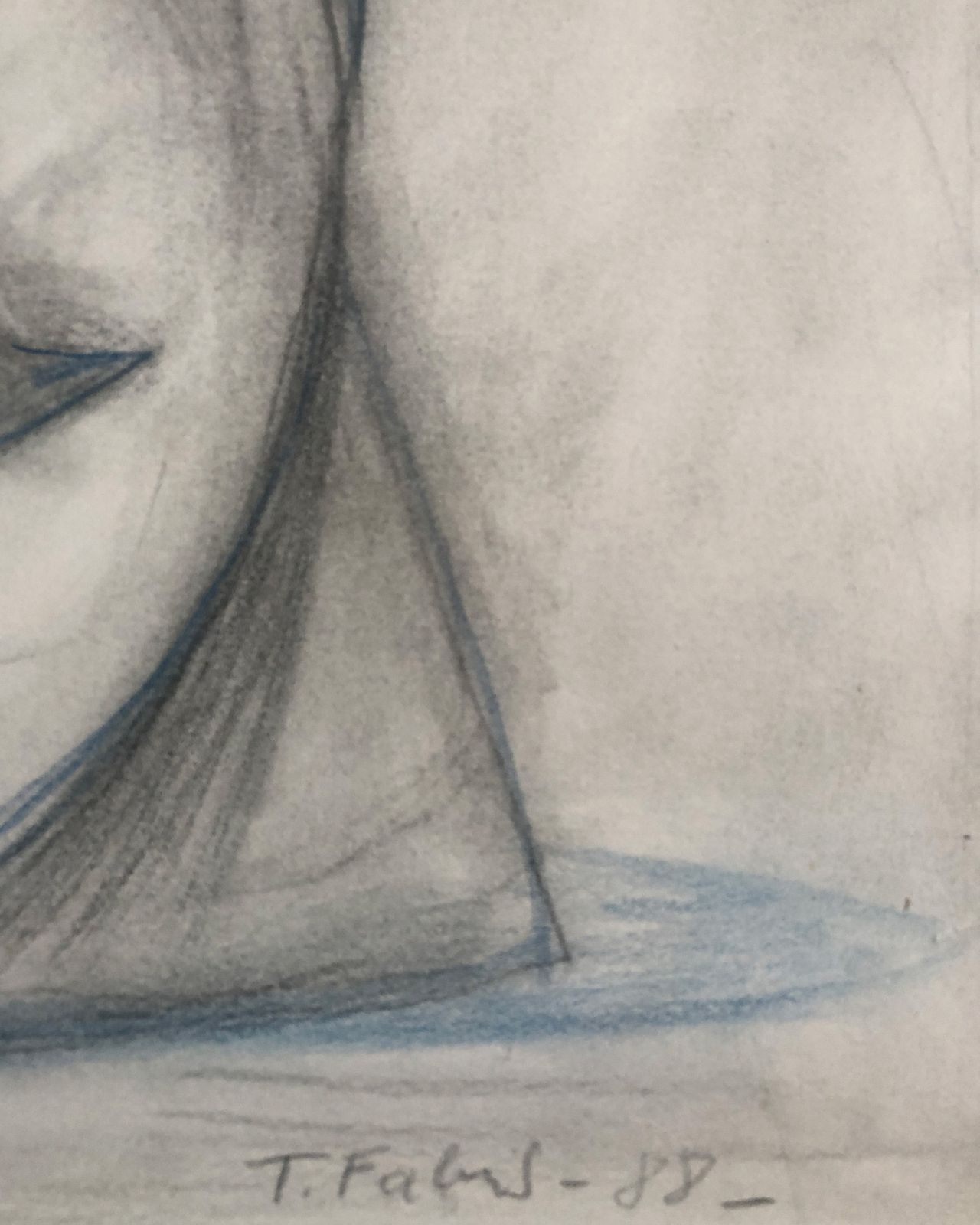 Fine Late Abstract Drawing By French Surrealist Artist photo Art