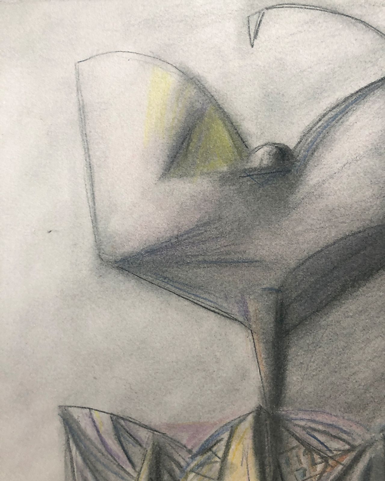 Fine Late Drawing By French Surrealist Artist photo for sale