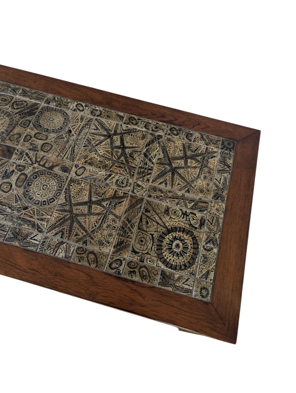 Danish Rosewood Coffee Table By Severin Hansen, With Royal Copenhagen Tiles 1960s