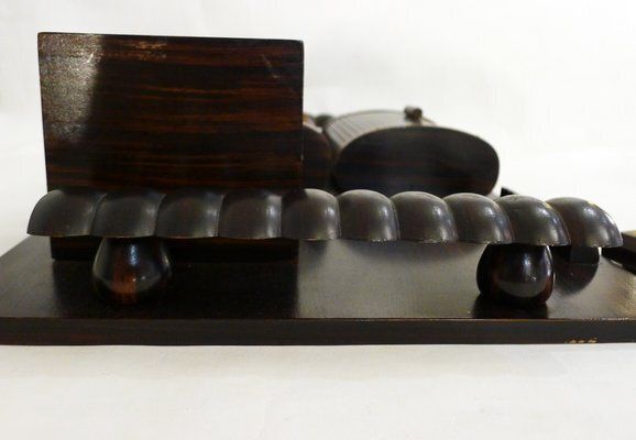 Art Deco Desk Set In Wood, 1930s photo 110.0