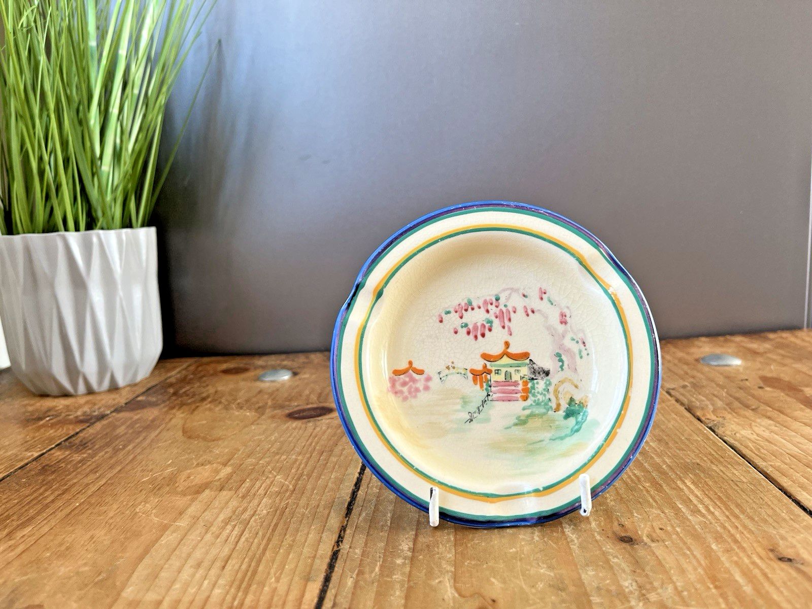 Art Deco 1928 Wilkinson Honeyglaze San Toy Ashtray Dolly Cliff Sister Of Clarice photo furniture