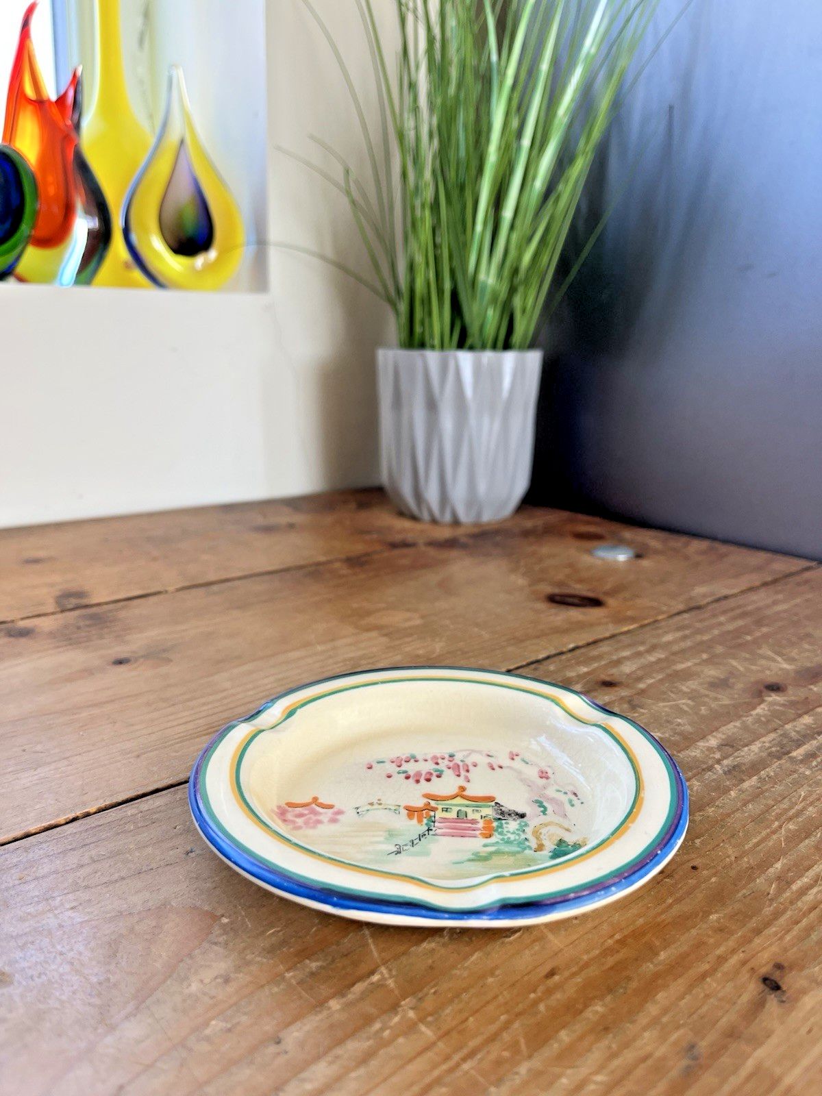 Art Deco 1928 Wilkinson Honeyglaze San Toy Ashtray Dolly Cliff Sister Of Clarice photo for sale