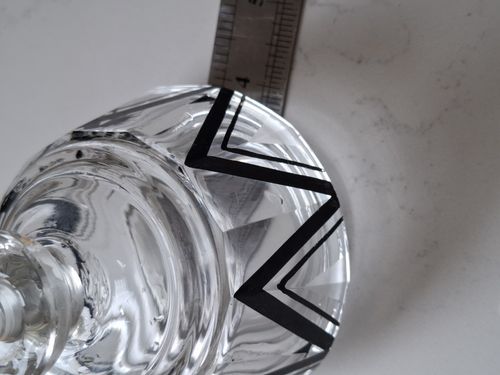 photo furniture Karl Palda Perfume Bottle & Trinket Pot Art Deco Czech Crystal 1930s