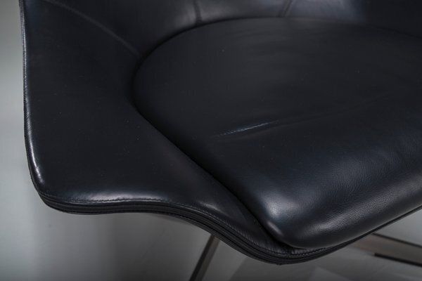 Furniture Set Of Leather Armchairs By Rodolfo Dordoni For Matteo Grassi, 1990s photo