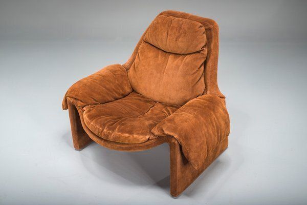 Proposals P60 Leather Lounge Chair By Vittorio Introini For Saporiti, Italy, 1960s photo buy