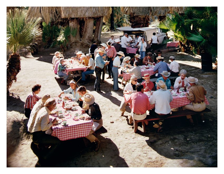 Slim Aarons 'Lunch Al Fresco' Unframed Archival Pigment Print photo furniture