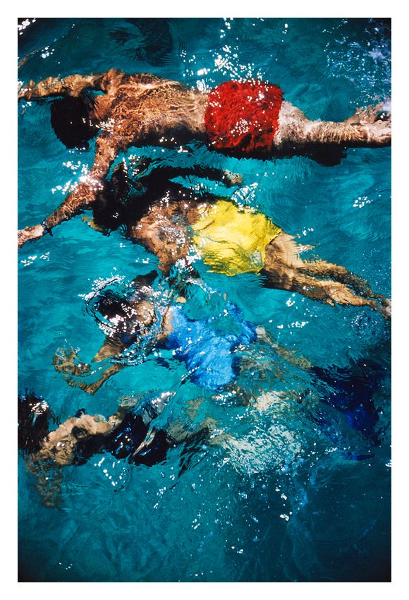 Slim Aarons 'Swimming In The Bahamas' Unframed Archival Pigment Print photo furniture