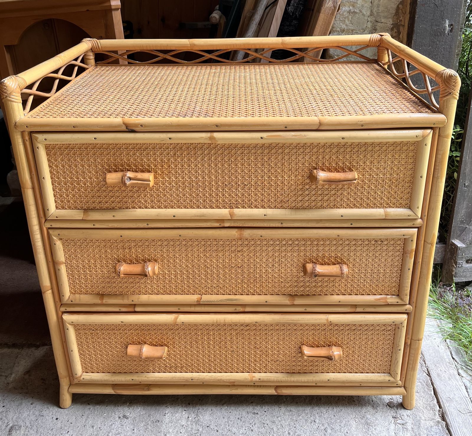 “Angraves” Rattan/Cane Bedroom Set photo furniture