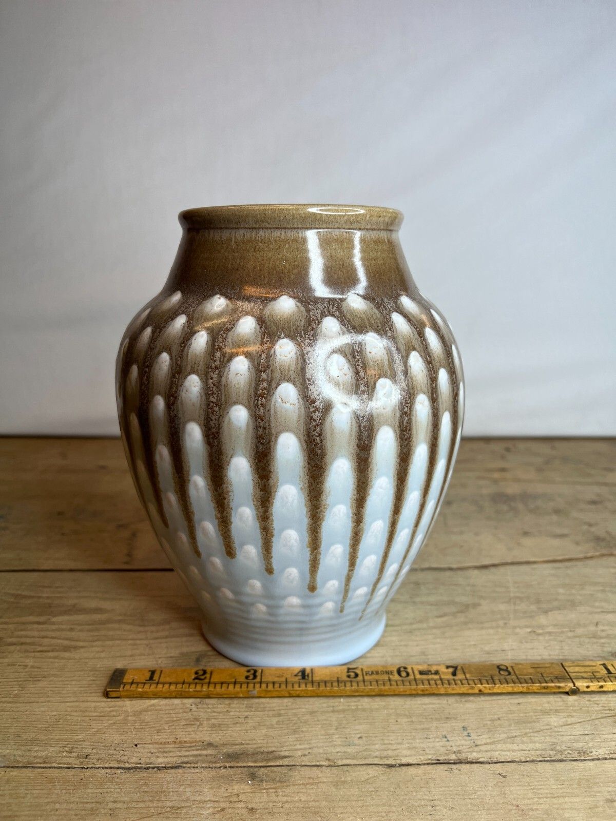 photo furniture Art Deco Pilkingtons Royal Lancastrian Pottery Vase Eric Bridges Peacock Feather