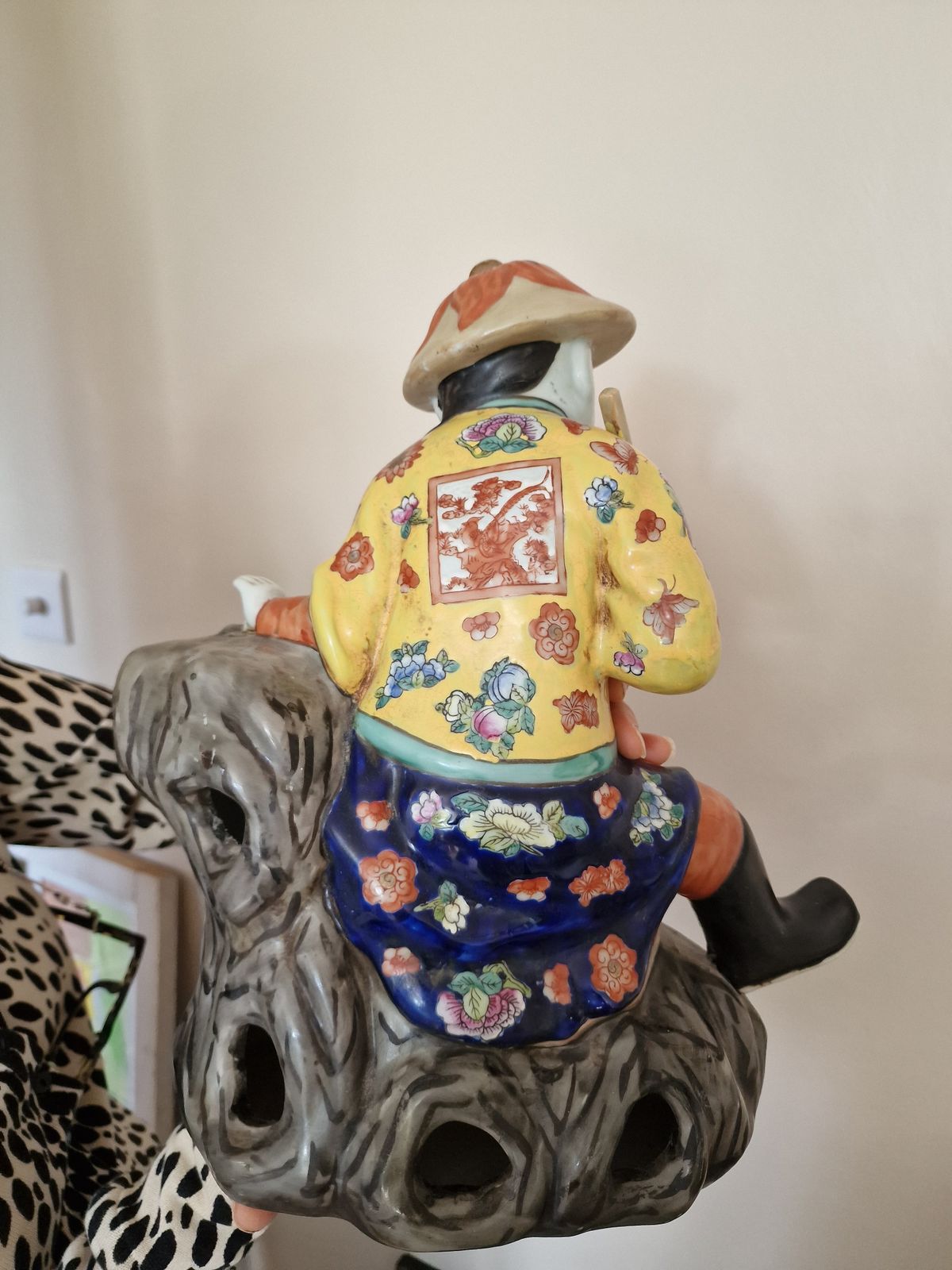 Large Chinese Porcelain Figurine Pair – Hand Painted – Mid Century Republic Style – 40cm – Mint Condition” photo for sale