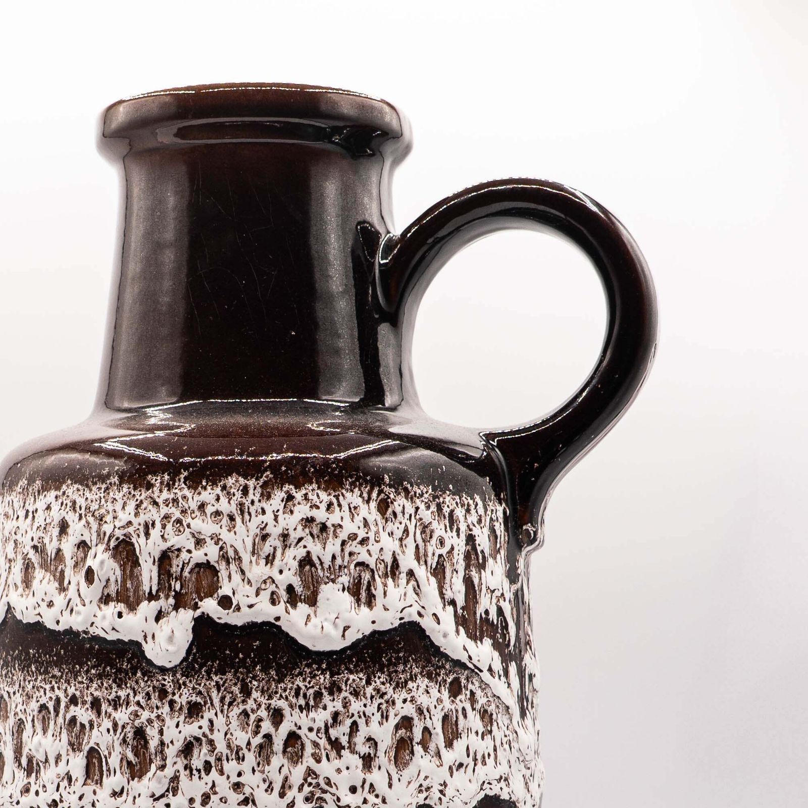 Brown Fat Lava Floor Vase   Scheurich 408 40   1970s photo furniture