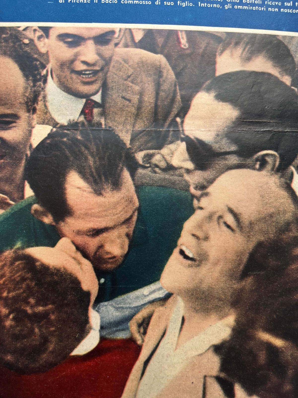 Vintage Cycling Print   Fausto Coppi / Gino Bartali 1953 photo furniture