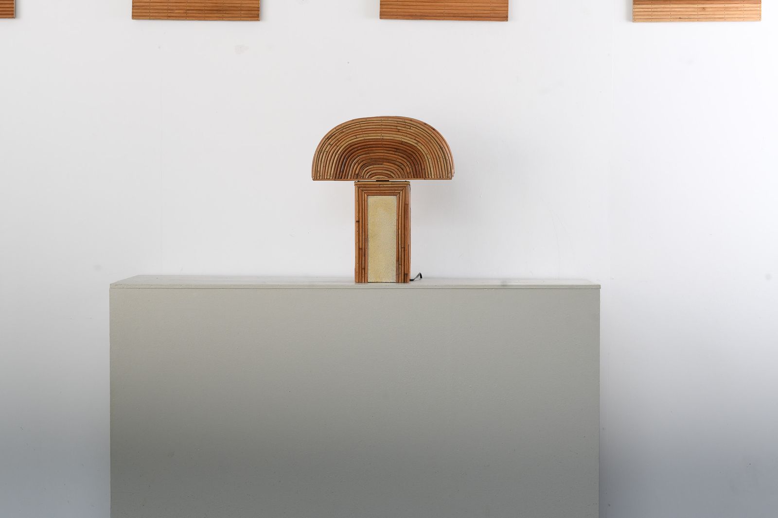 Organic Rattan Tabe Lamp, 2010s photo Lighting