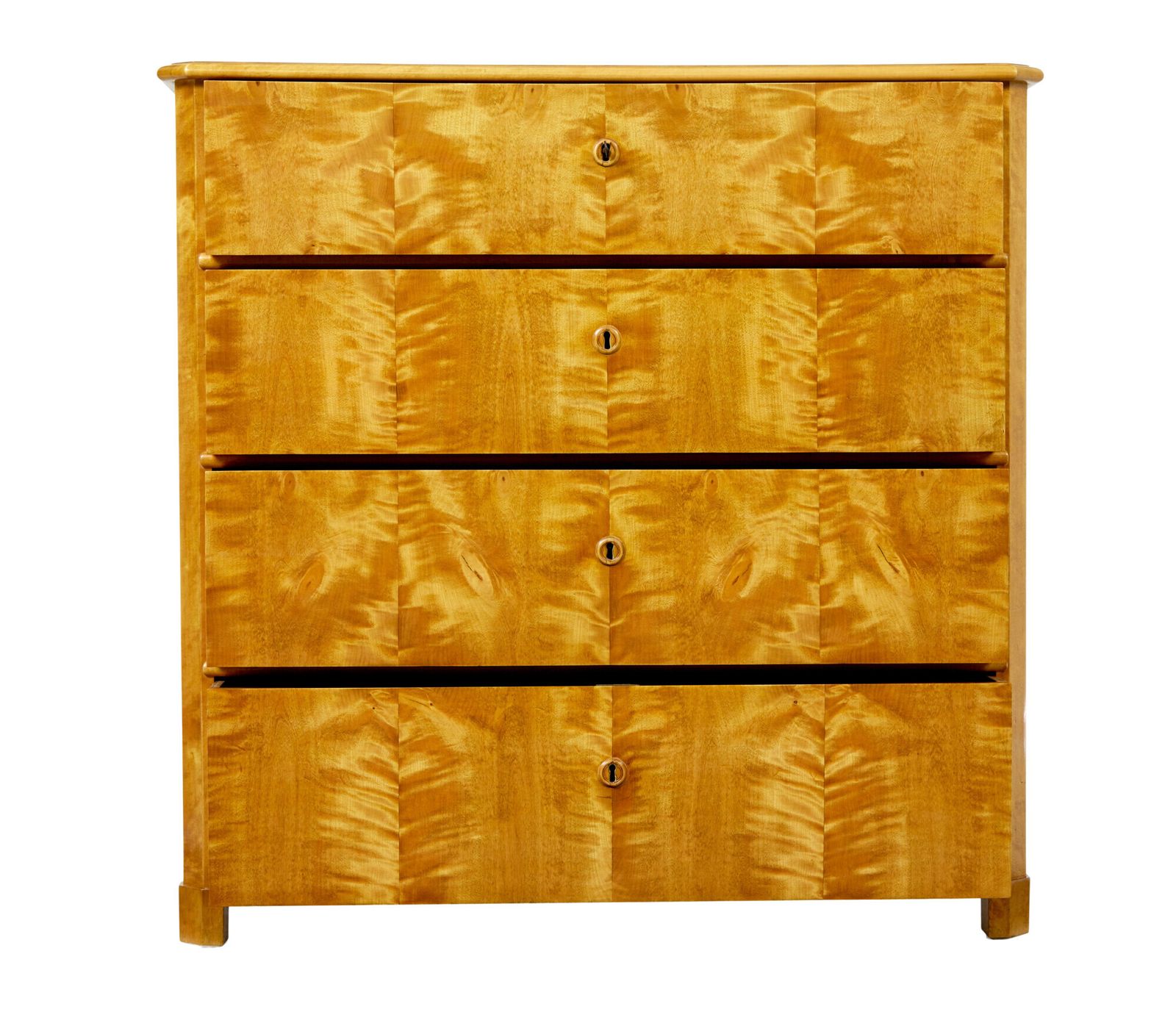 Swedish 19th Century Birch Chest Of Drawers photo vintage
