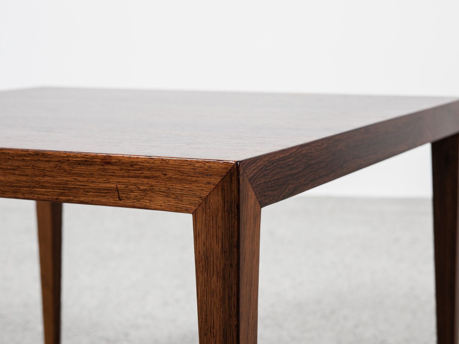 photo furniture Midcentury Danish Square Side Table In Rosewood By Severin Hansen For Haslev 1960s