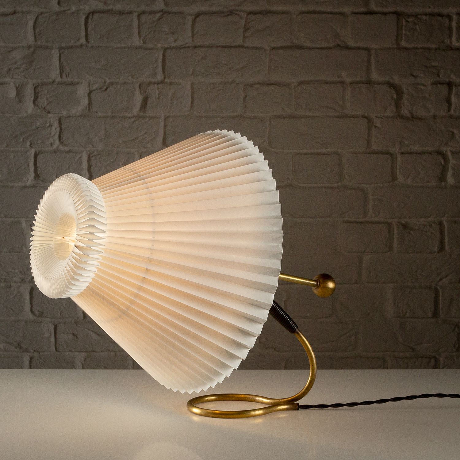 Le Klint 306 Table Or Wall Lamp In Brass By Kaare Klint, Denmark, 1960s photo buy