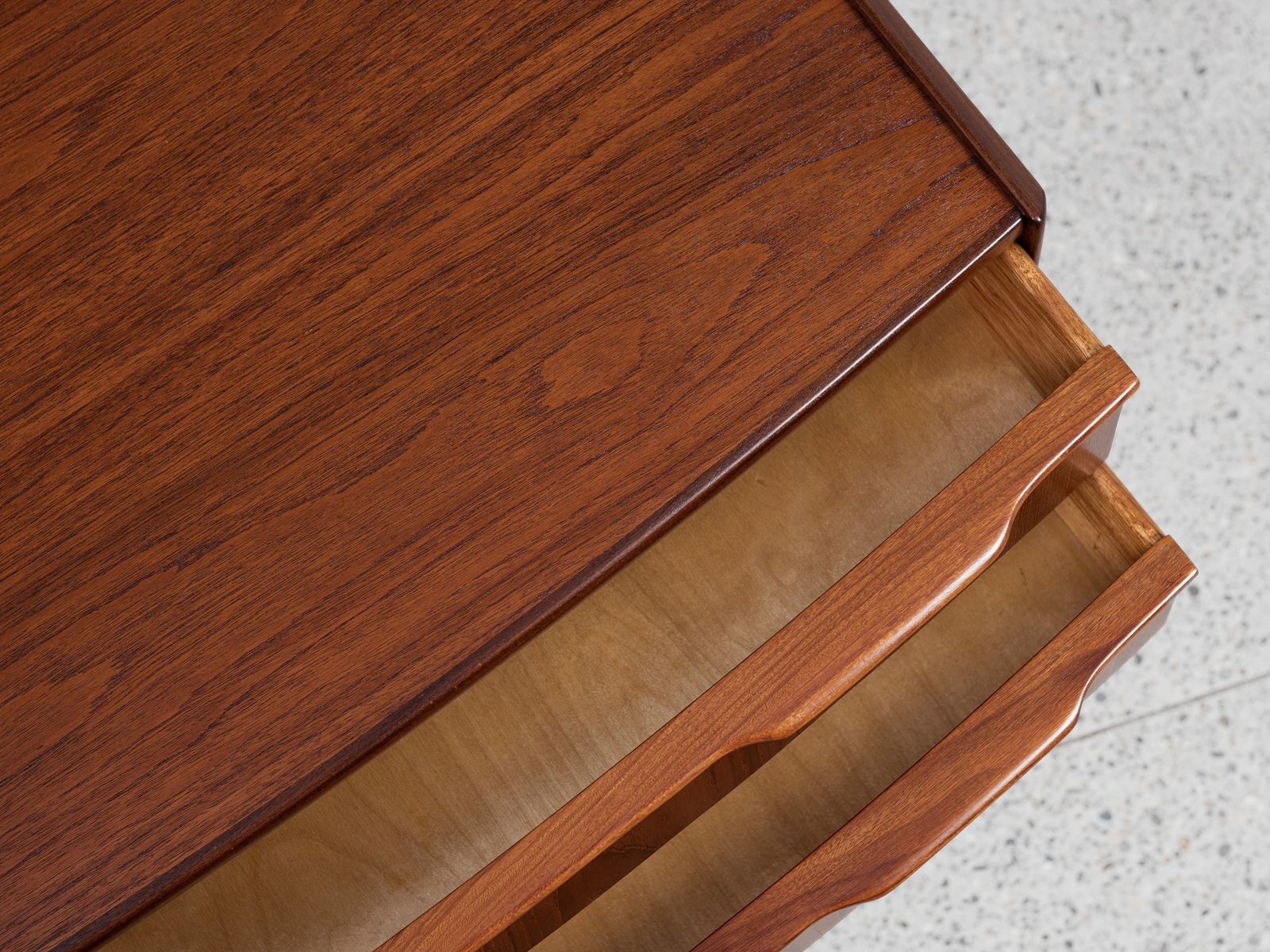 Midcentury Danish Wider Chest Of 5 Drawers In Teak 1960s photo 2256.0