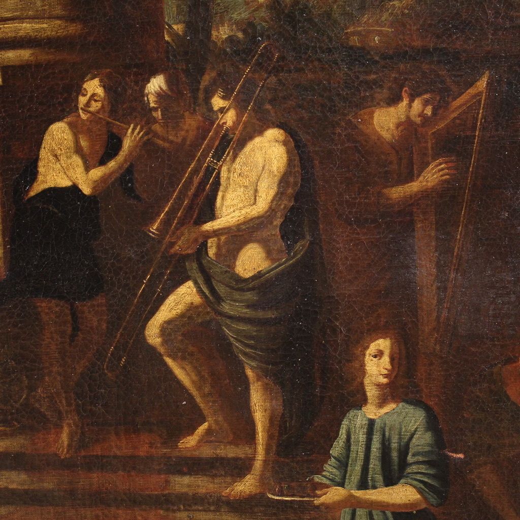 Great 17th Century Italian Painting, Herod's Banquet photo 5000.0